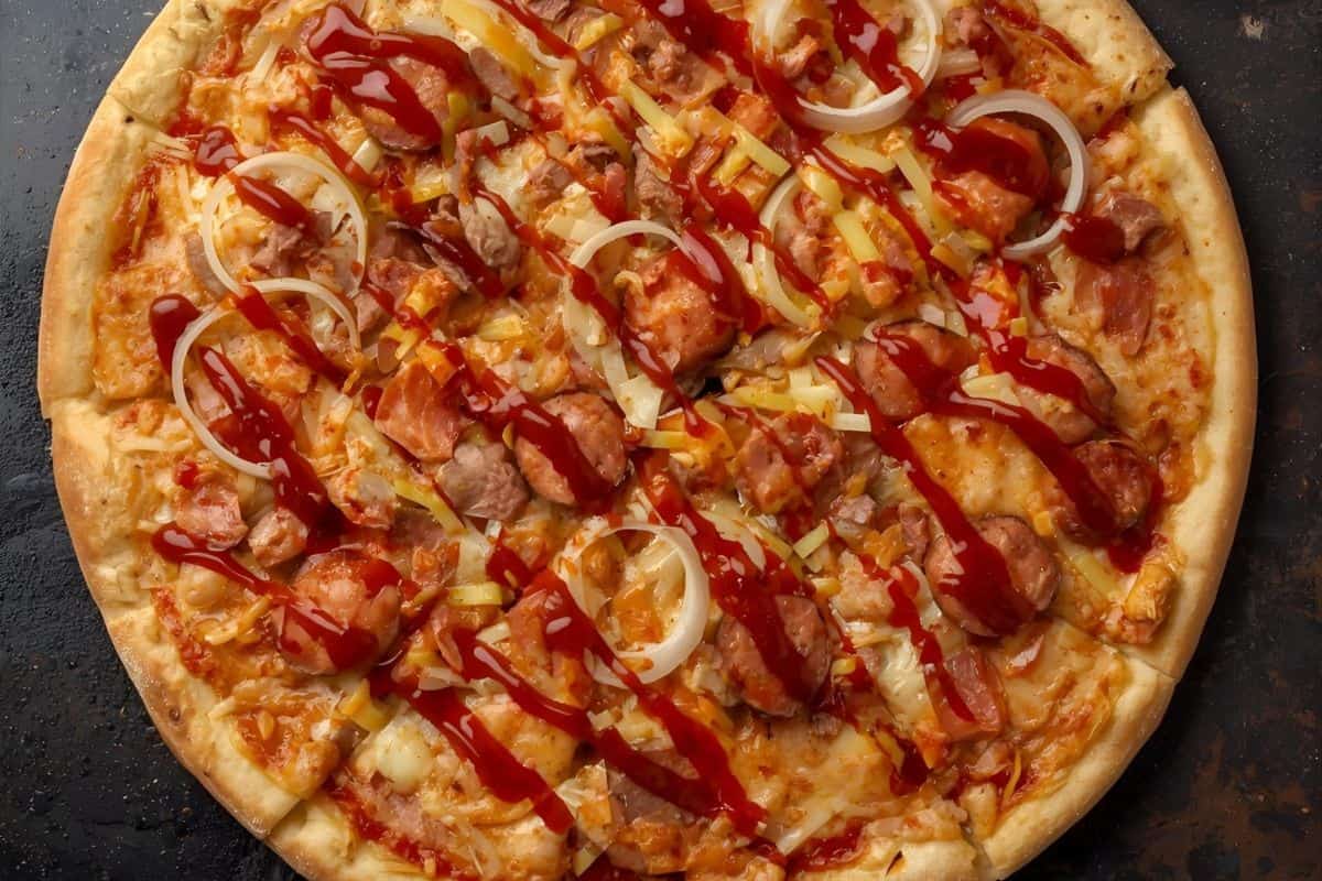 The braai meat pizza