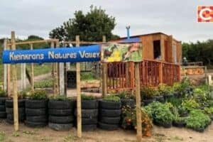 The entrance to the informal settlement in Kleinkrantz, also known as Kleinkrantz Nature's Valley.