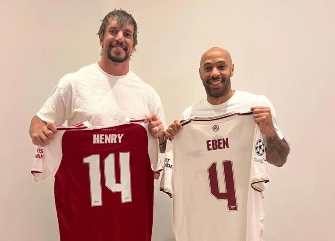 pringbok lock Eben Etzebeth jersey swap dinner with Thierry Henry