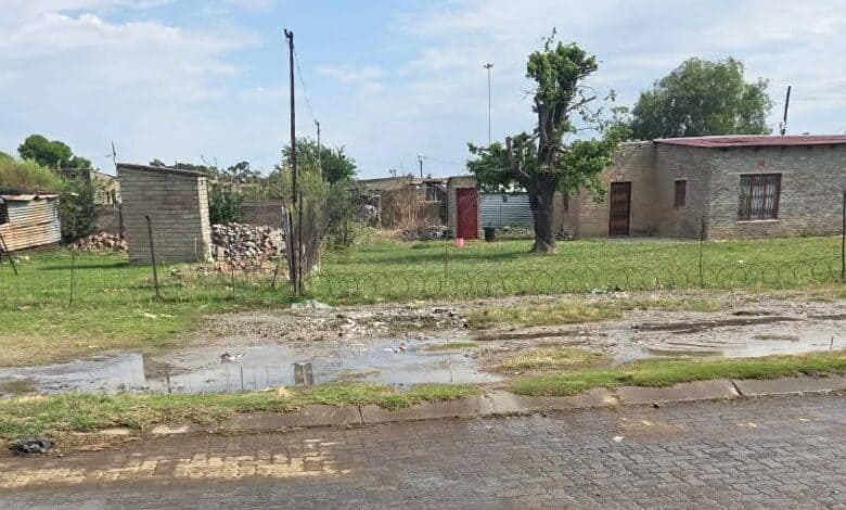 Sewage spill in the streets of Free State town
