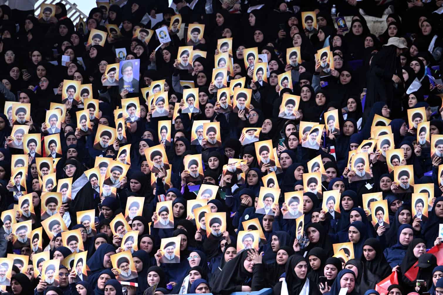 Thousands gather to mark first anniversary of Hassan Nasrallah's assassination in Beirut