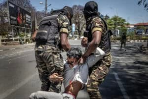 Members of the Malagasy Gendarmerie
