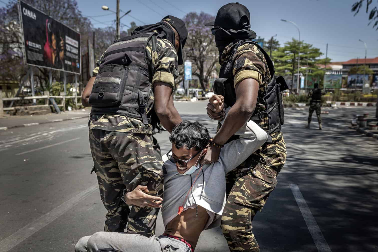Members of the Malagasy Gendarmerie