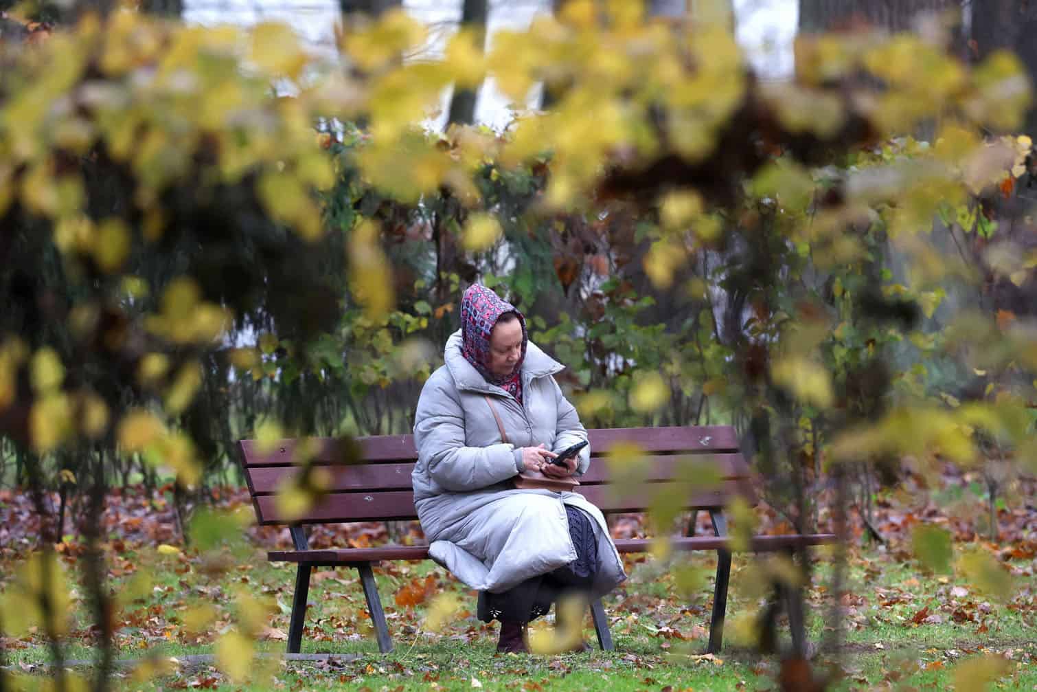 Autumn colours in a Moscow park