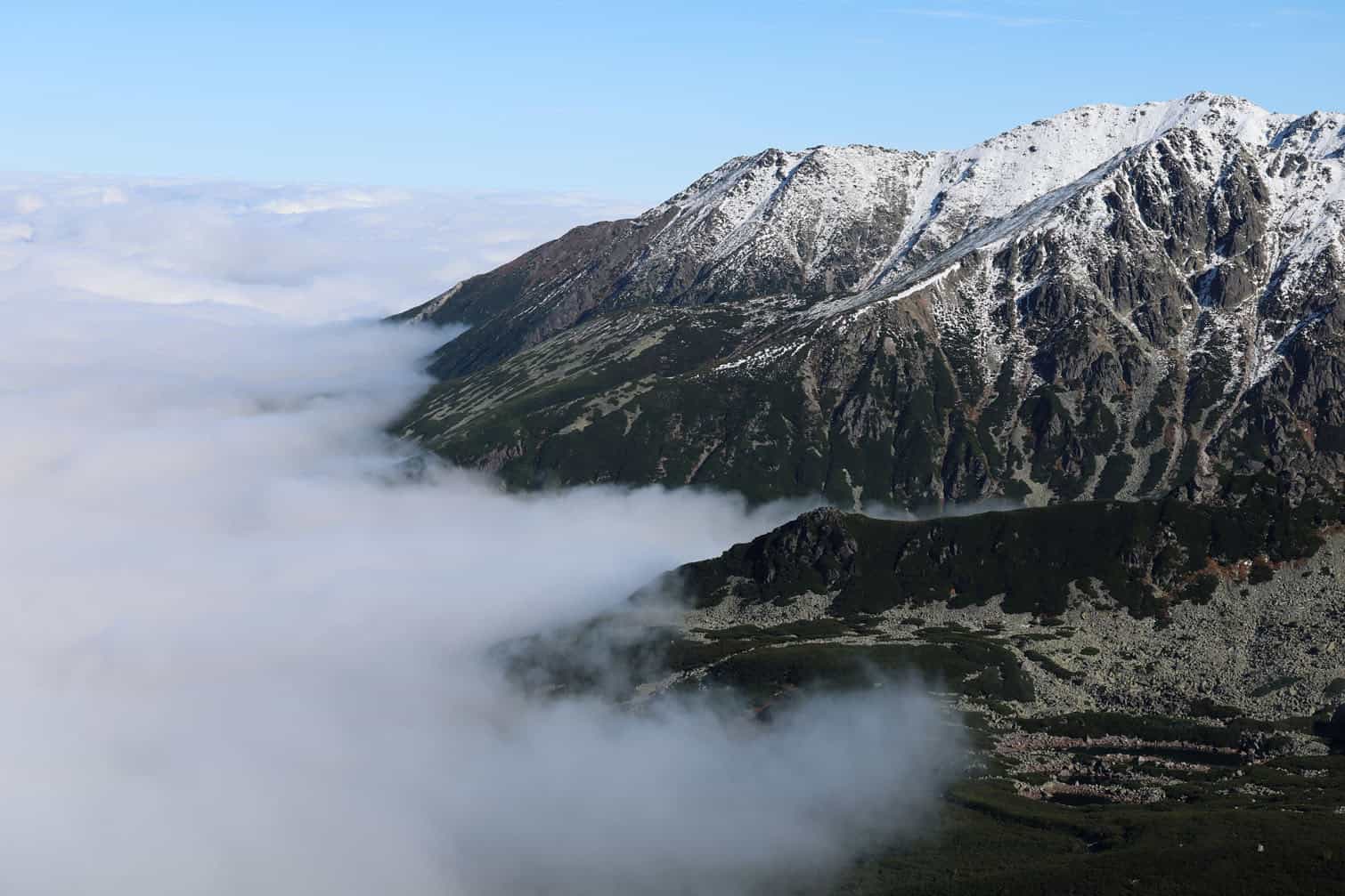 Weather near Kasprowy Wierch mountain in Poland