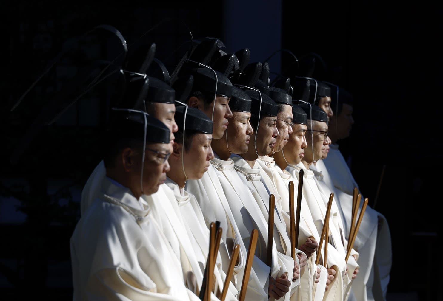 Start of the autumn festival at the Yasukuni shrine