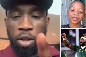 Spriingbok captain Siya Kolisi helps boy Darren Tika overcome bullying, warns bullies