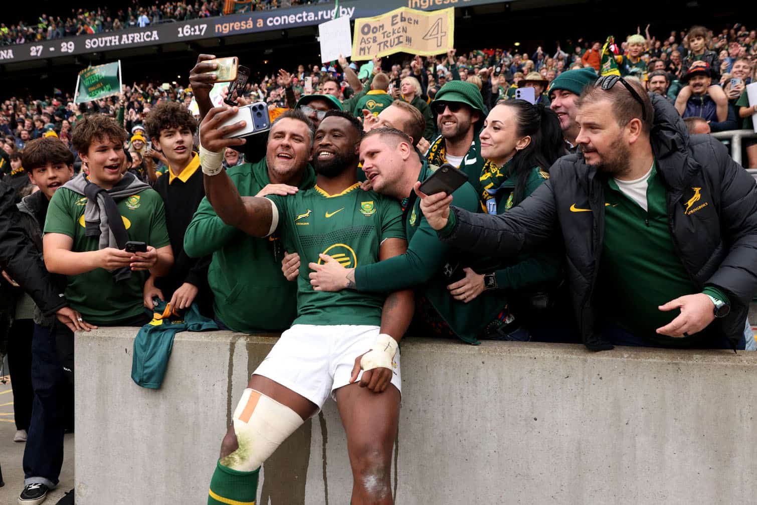 South Africa's flanker Siya Kolisi