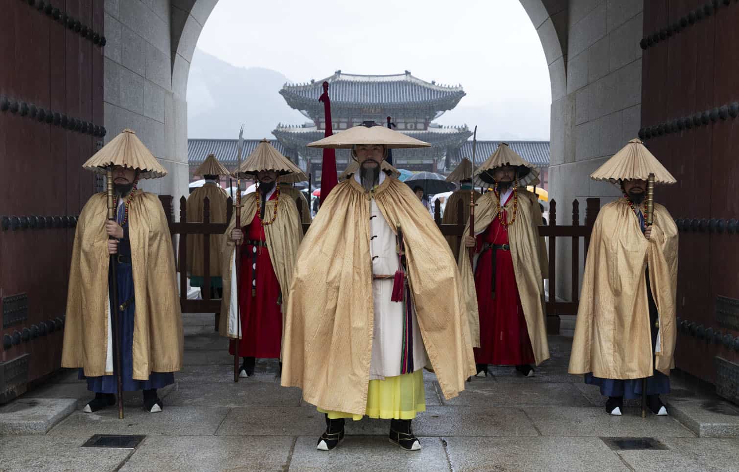 People visit Gyeongbokgung Palace during Chuseok holidays in Seoul