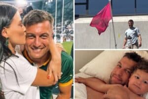 springbok handre pollard and wife marise welcomes baby girl