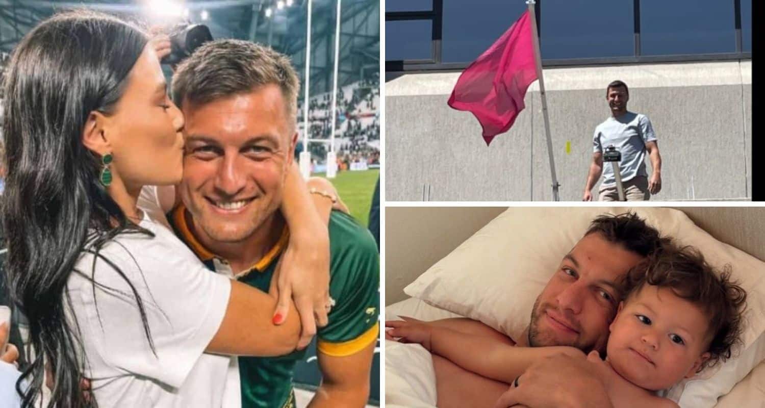springbok handre pollard and wife marise welcomes baby girl