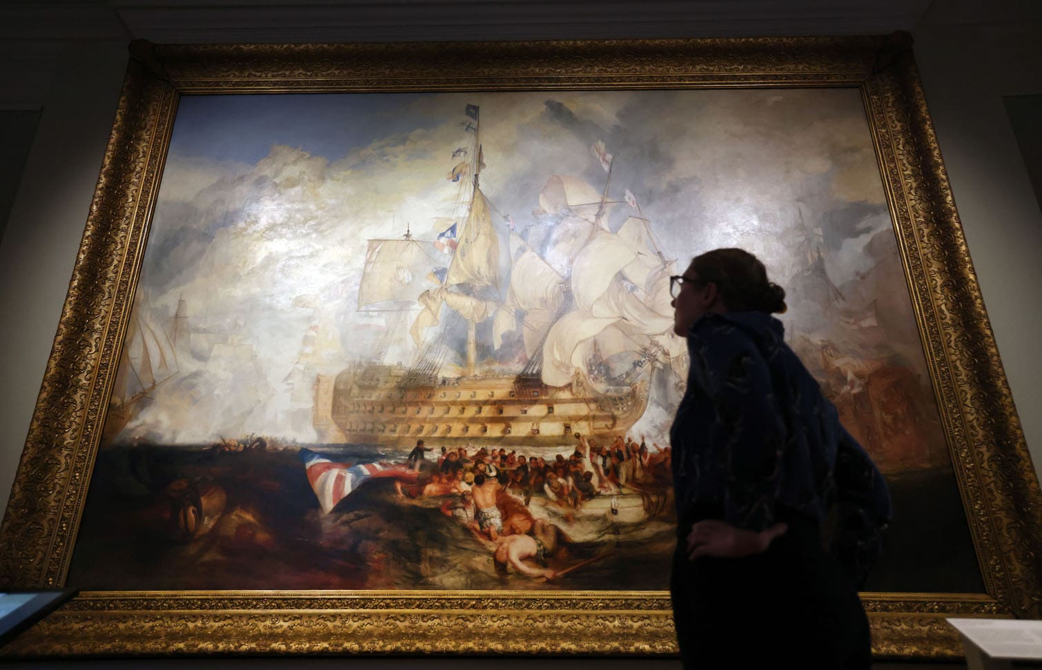 JMW Turner's The Battle of Trafalgar goes on display at the National Maritime Museum