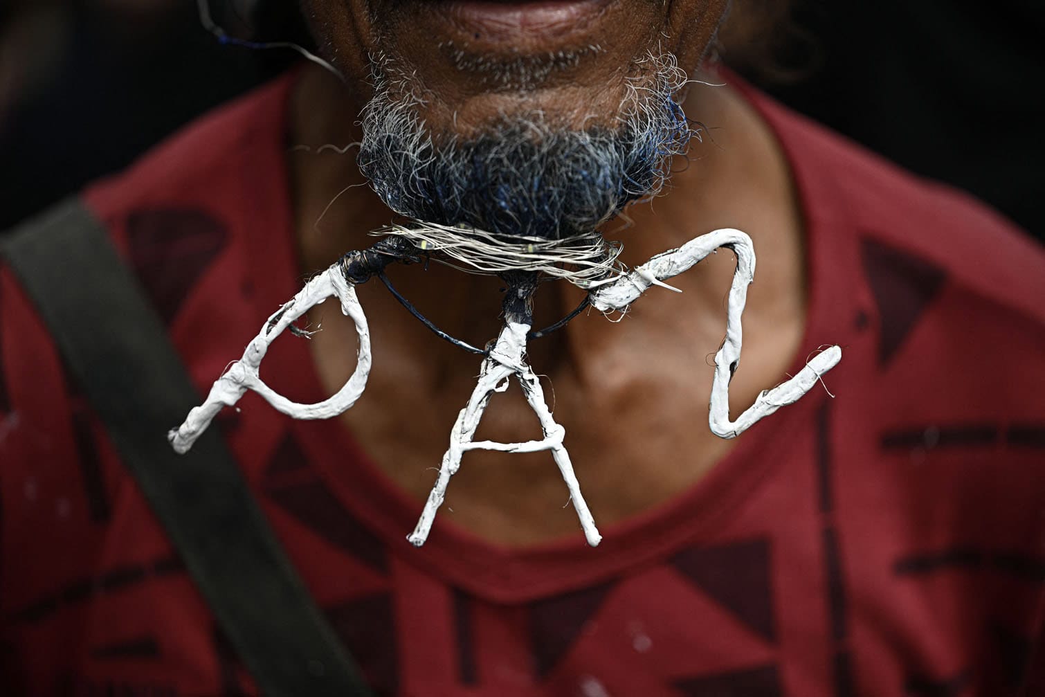 A supporter of Venezuela's President Nicolas Maduro