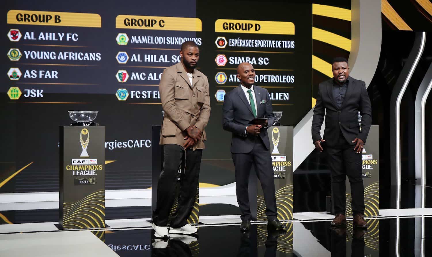 Caf Champions League group stage draw