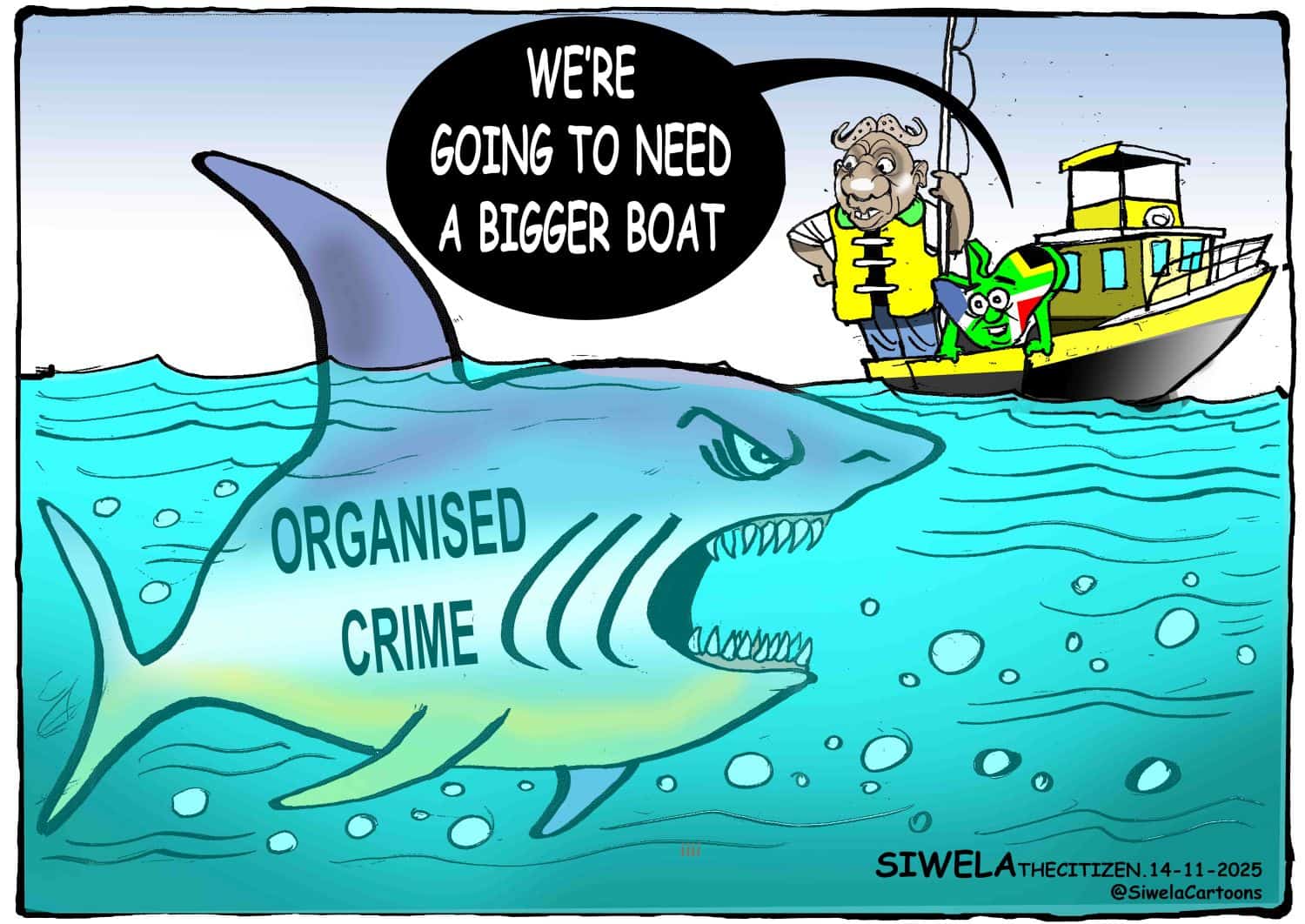 Cartoon Ramaphosa organised crime Madlanga commission ad hoc committee