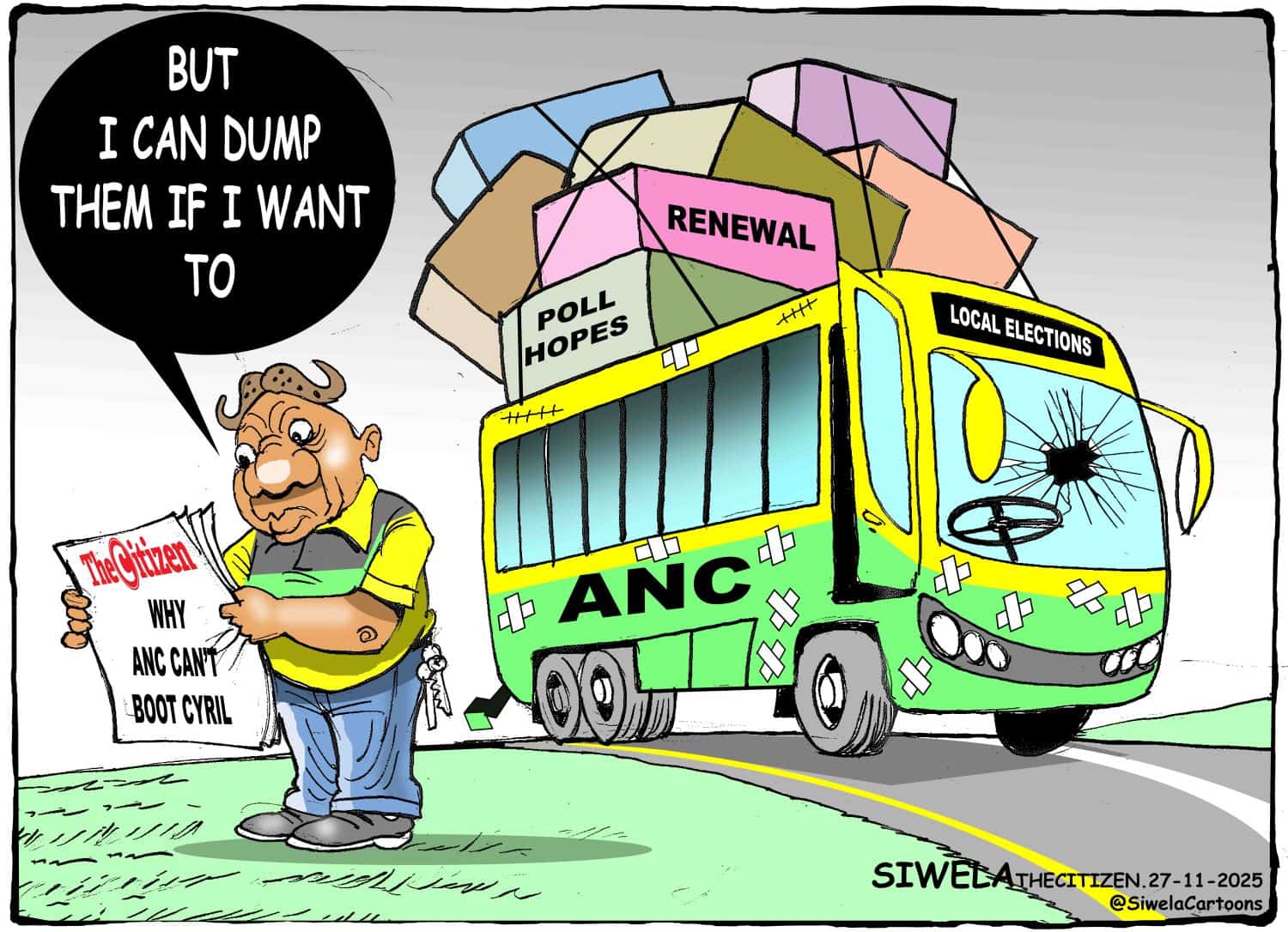 Cartoon Ramaphosa ANC
