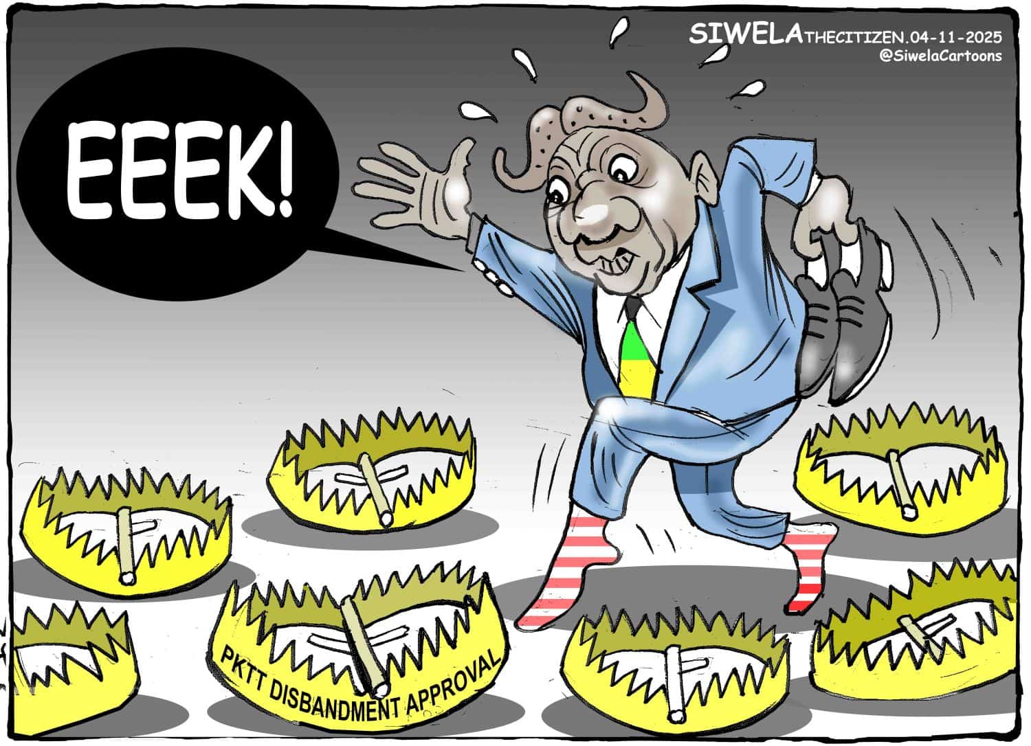 Cartoon Ramaphosa PKTT Madlanga commission