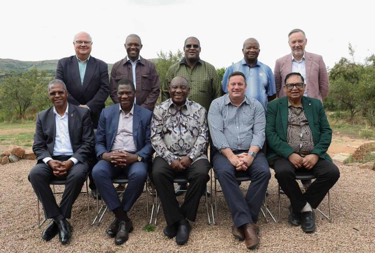 Ramaphosa GNU leaders meeting