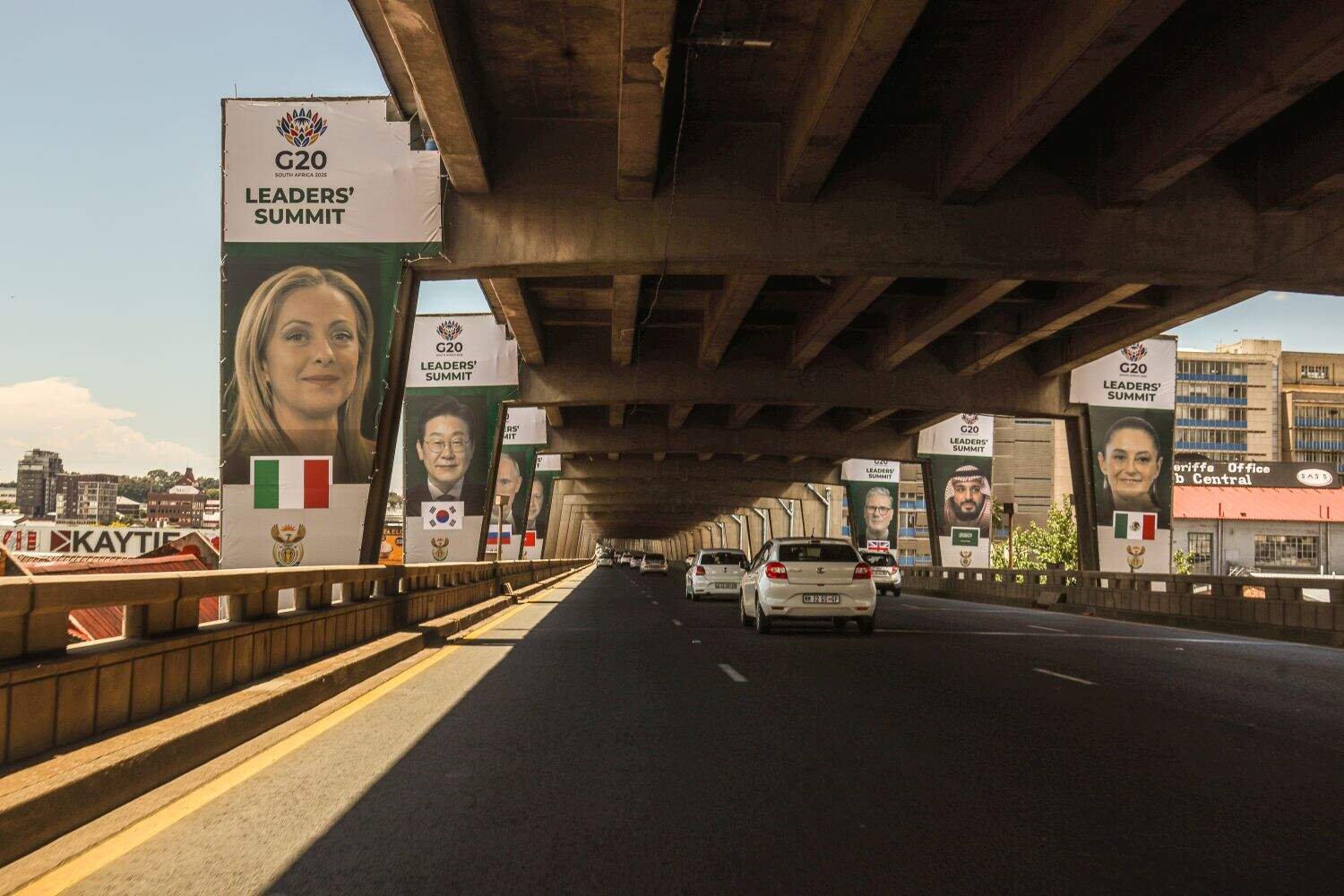 A general view of Johannesburg during day one of the G20 Summit on 22 November 2025. Picture: Gallo Images/Fani Mahuntsi