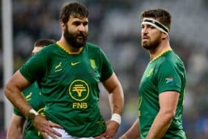 Springboks Lood de Jager and Jean Kleyn