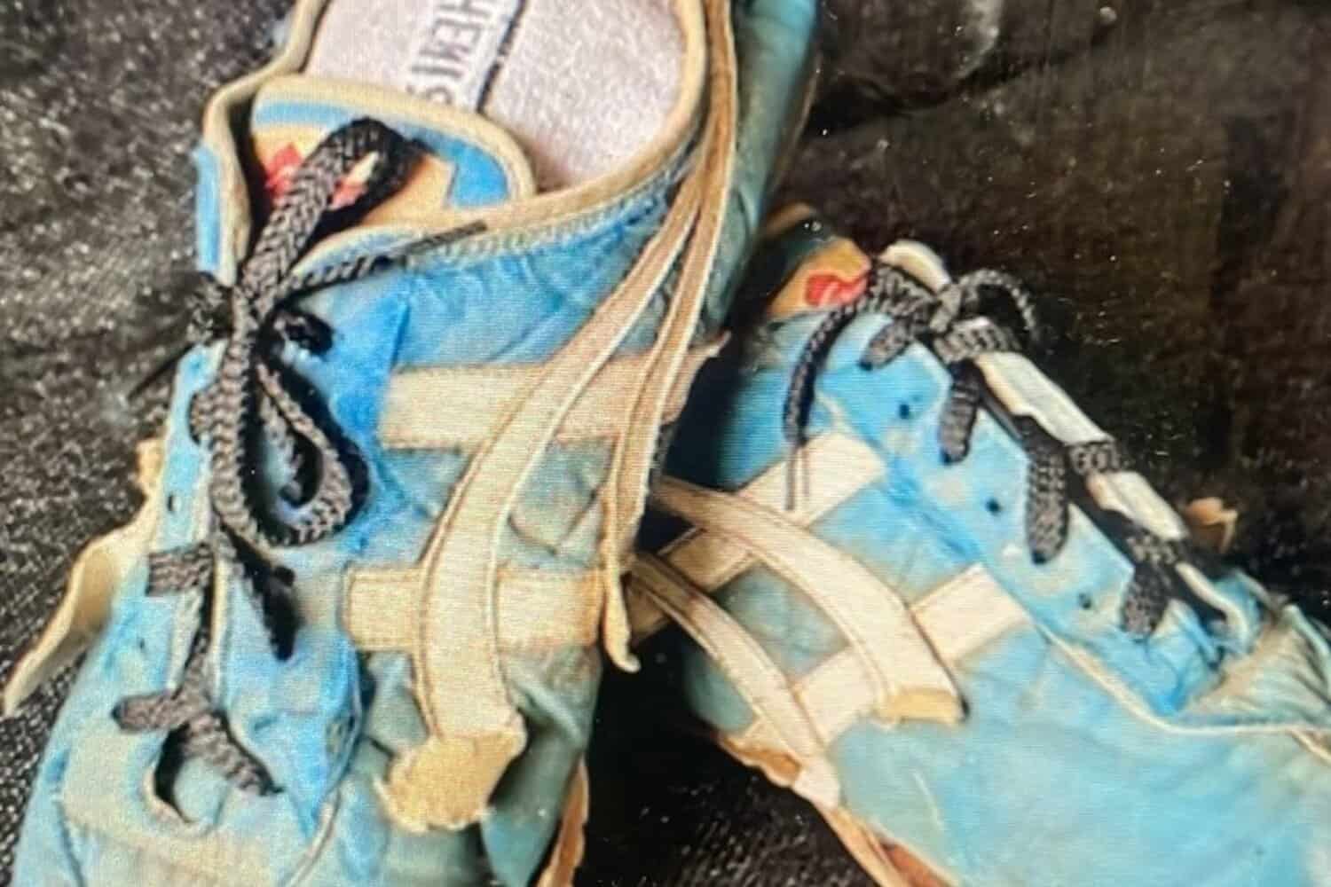Massyn's running shoes from 1973