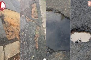 Some of the recently-formed potholes in Mbombela.