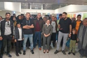 The group of Palestinians that arrived in South Africa in November 2025.