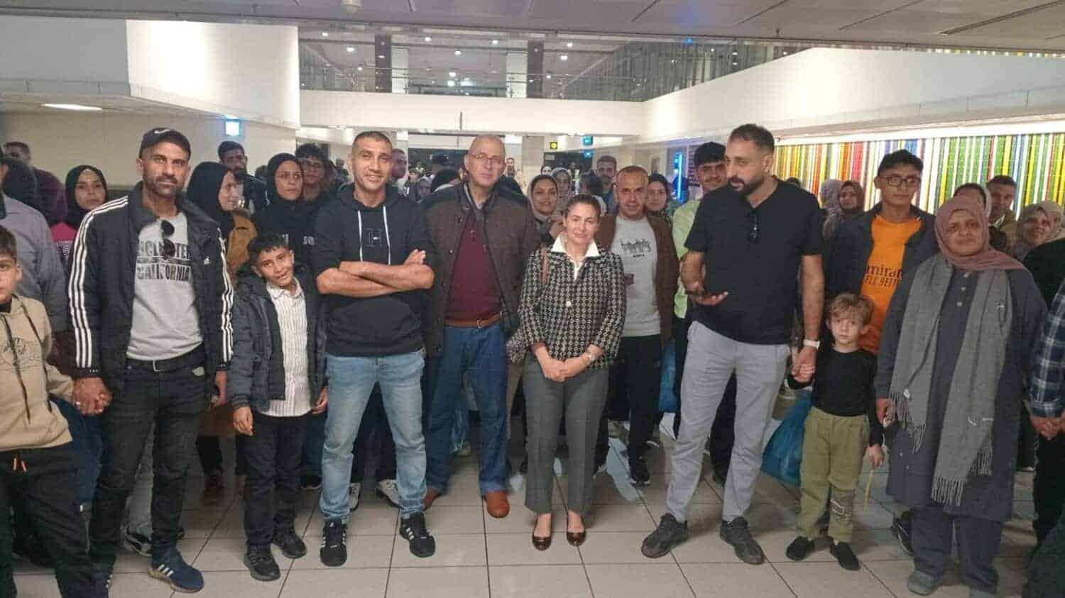The group of Palestinians that arrived in South Africa in November 2025.