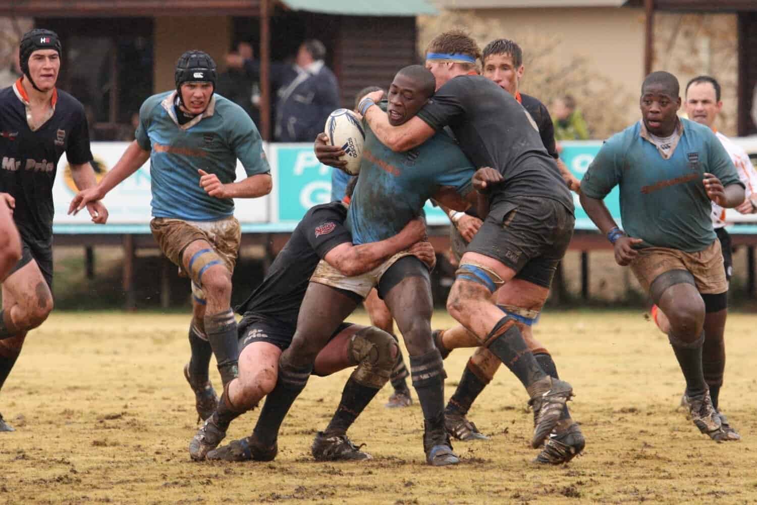 Siy Kolisi in action for Grey High School.