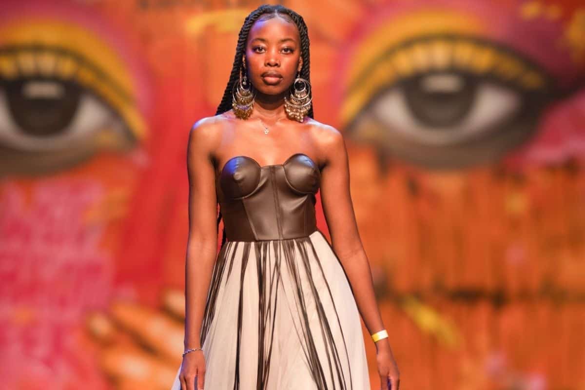 model at Soweto Fashion Week