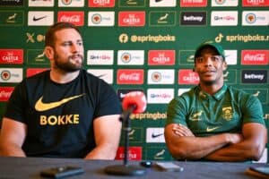 Springboks Thomas du Toit and Grant Williams