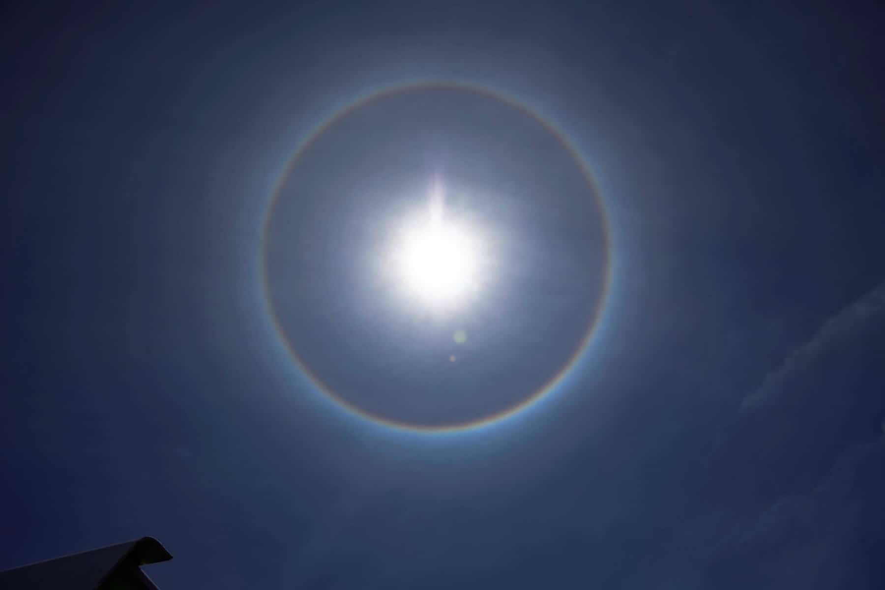 The sun halo over Ballito on Thursday, November 27.
