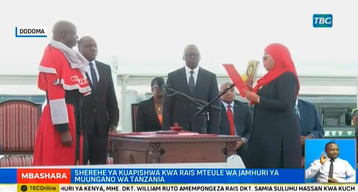 Tanzania president sworn in as opposition says hundreds killed in protests