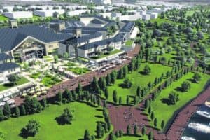 An artist’s impression of the Vaal River City.