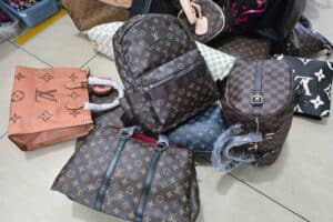 Counterfeit LV bags seized by the police