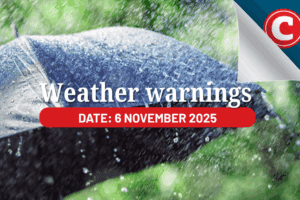 Weather forecast 6 November 2025
