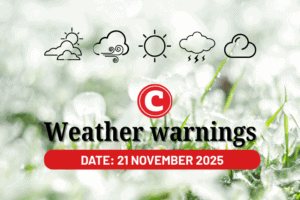 Weather forecast 21 November 2025