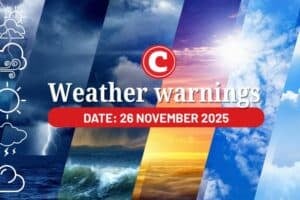 Weather forecast 26 November 2025