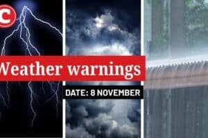 Weather forecast 8 November 2025