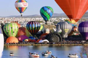 Hot air balloon festival opens in central Mexico