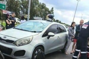 The accident scene at the Louis Trichardt and Barrage Road intersection.