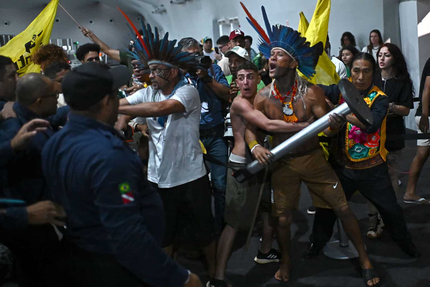 Protesters try to storm UN Climate Change Conference (COP30) headquarters in Brazil