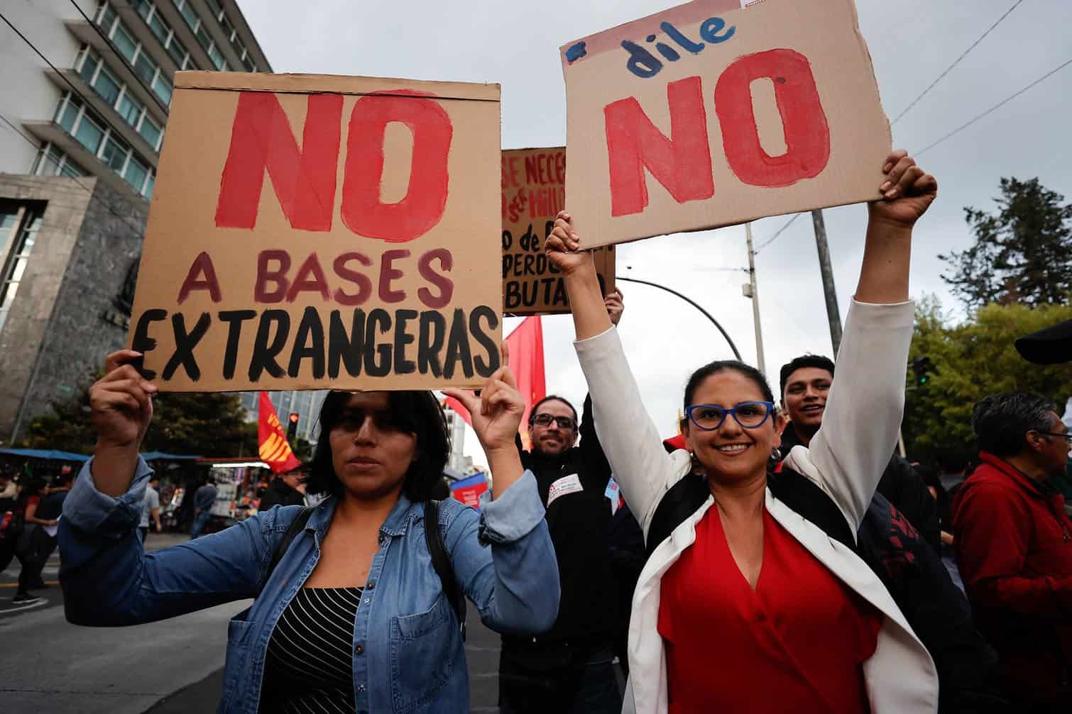 Protesters in Ecuador reject referendum proposed by President Noboa