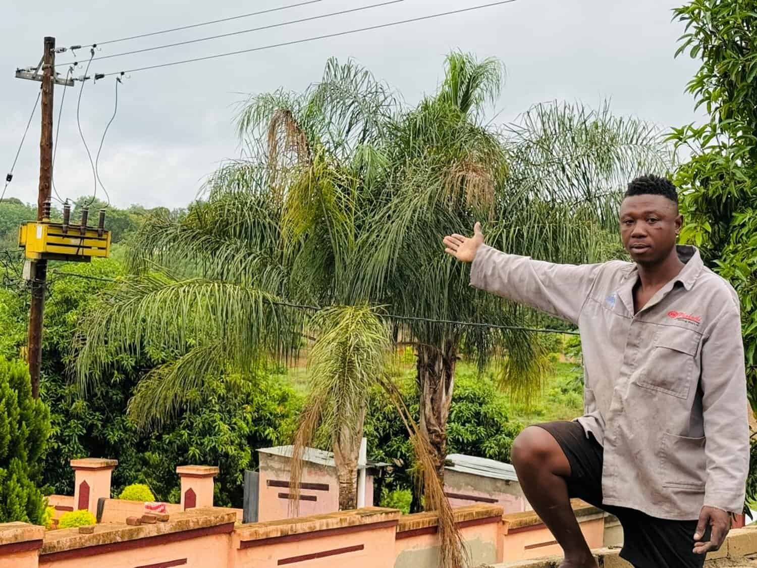 Resident Modiidi Marius Molewa of Relela Village in Bolobedu is ecststic that he has electricity but Molewa is worried about the constant load reduction.