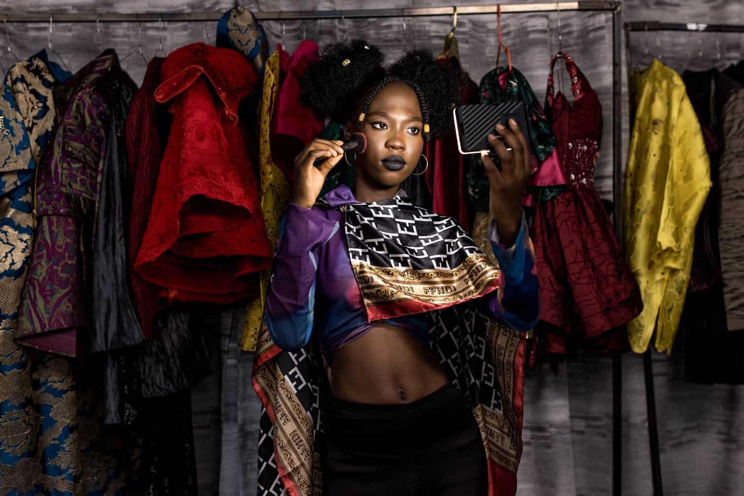 backstage during The Gambia International Fashion Week