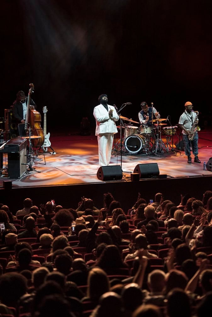 Gregory Porter performs in Johannesburg