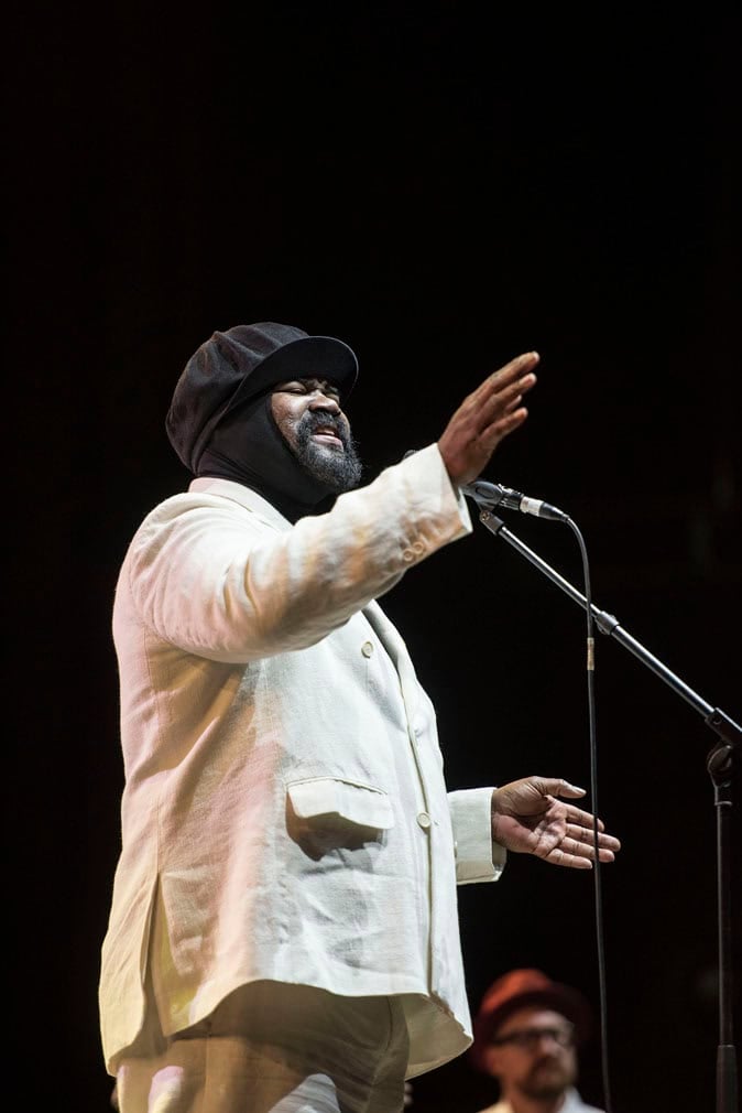 Gregory Porter performs in Johannesburg