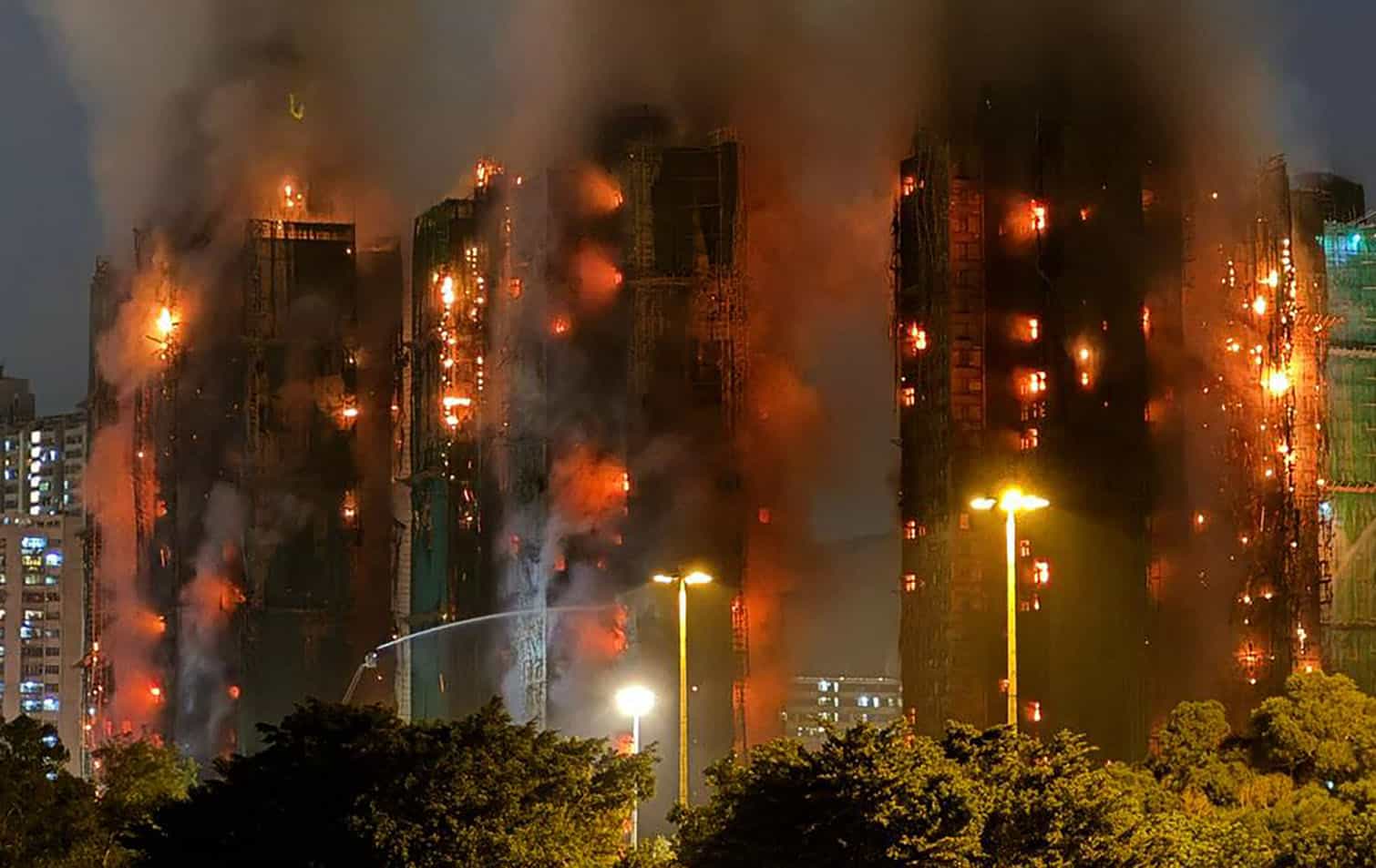 Aapartment blocks at the Wang Fuk Court residential estate in Hong Kong