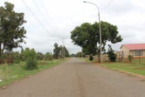 The area of Reinecke Street where the house robbery took place.