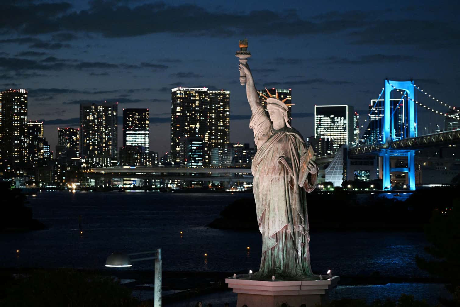 The Tokyo city skyline
